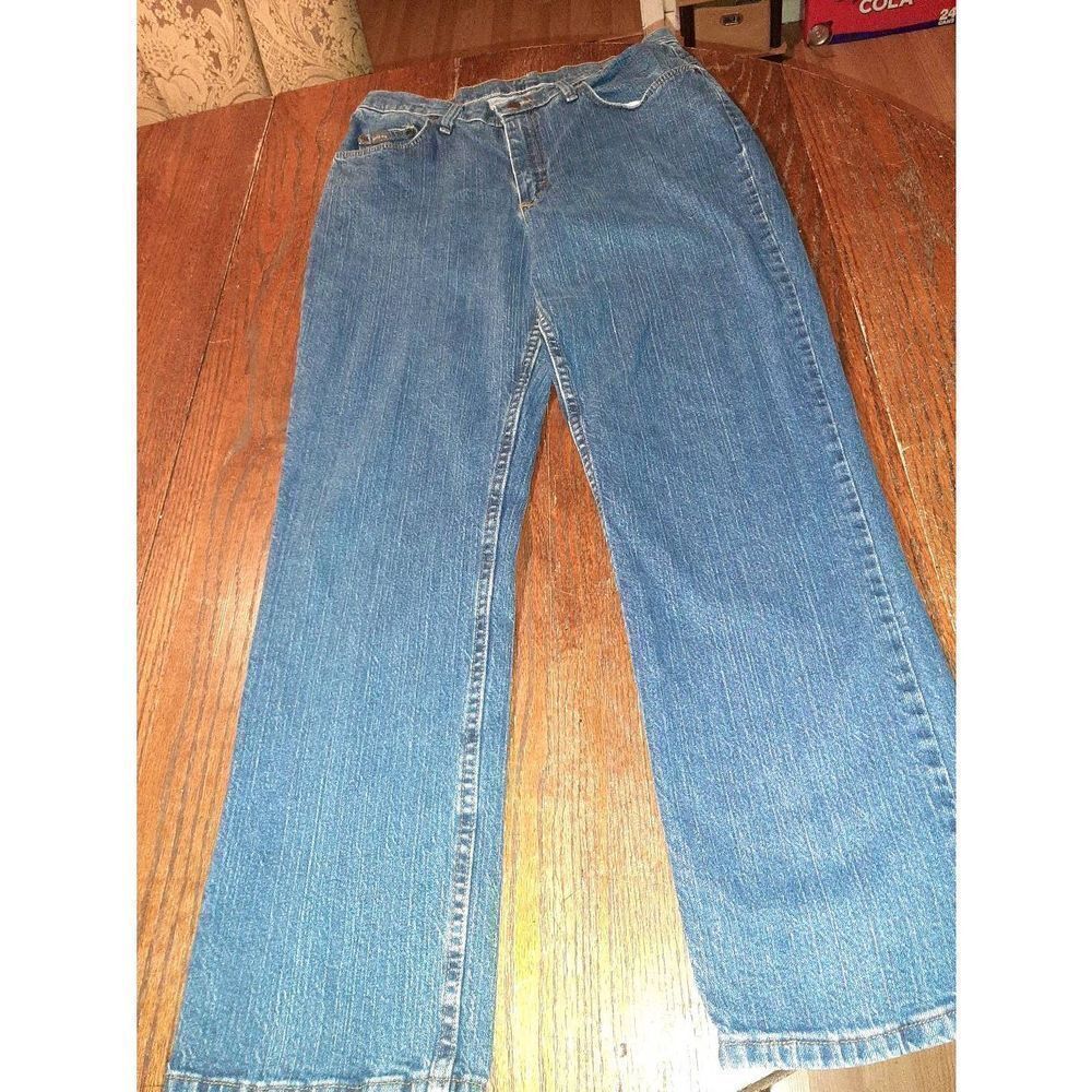 Size 14 Riders Denim Blue Jeans with Pockets and Belt Loops